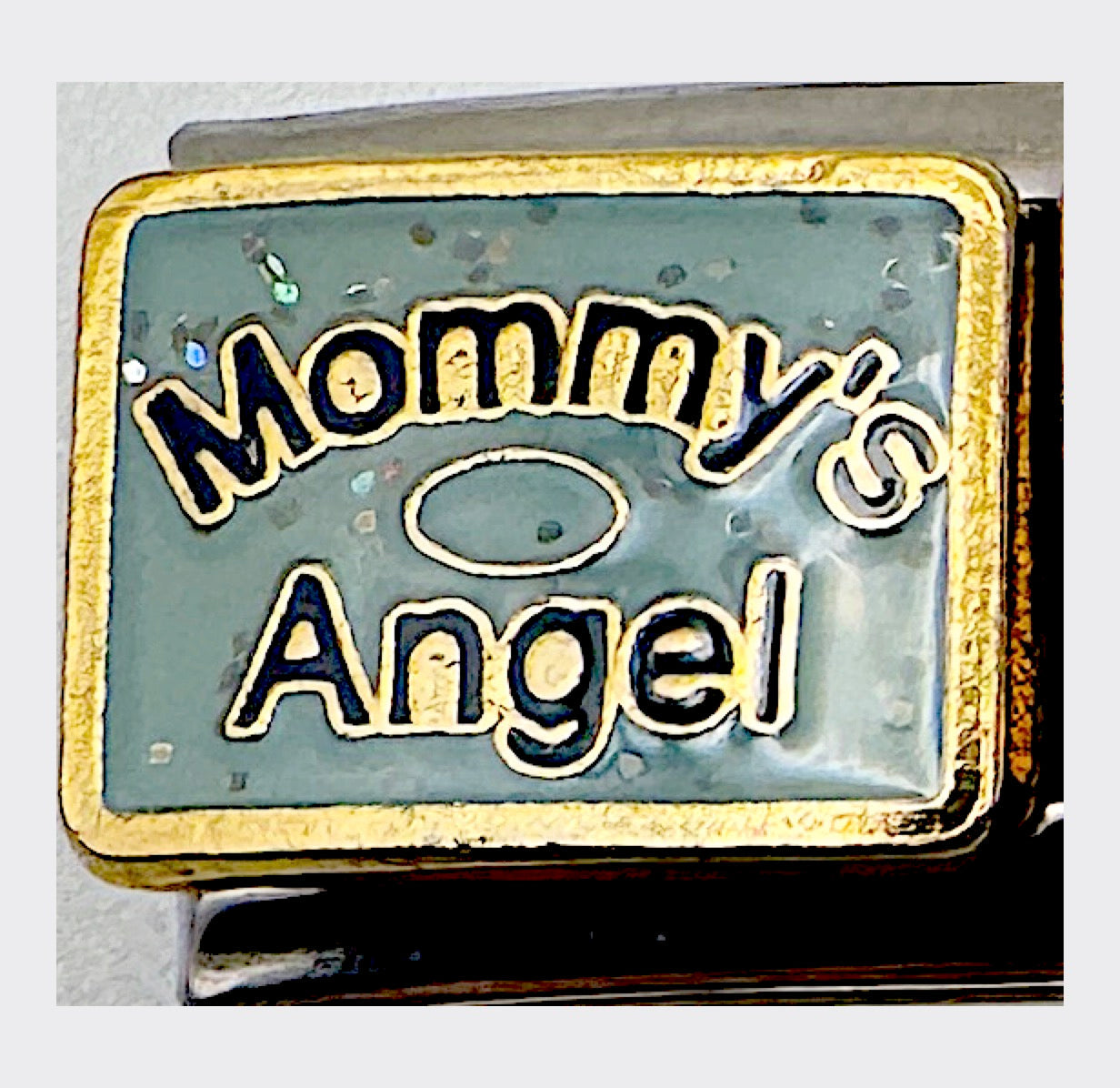 Vintage D'LinQ Mommy's Angel Italian Charm, sealed in original packaging