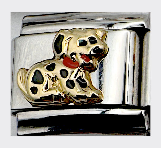 Vintage Blu in Ex Italy Puppy (Spotted) Italian Charm