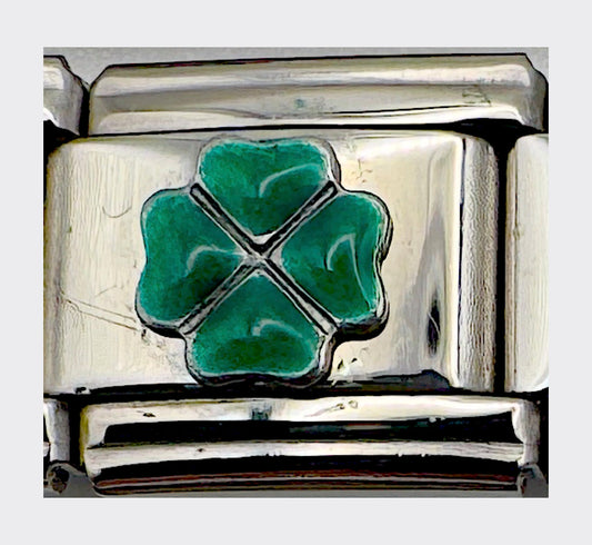 Vintage Super Horse Shamrock Italian Charm