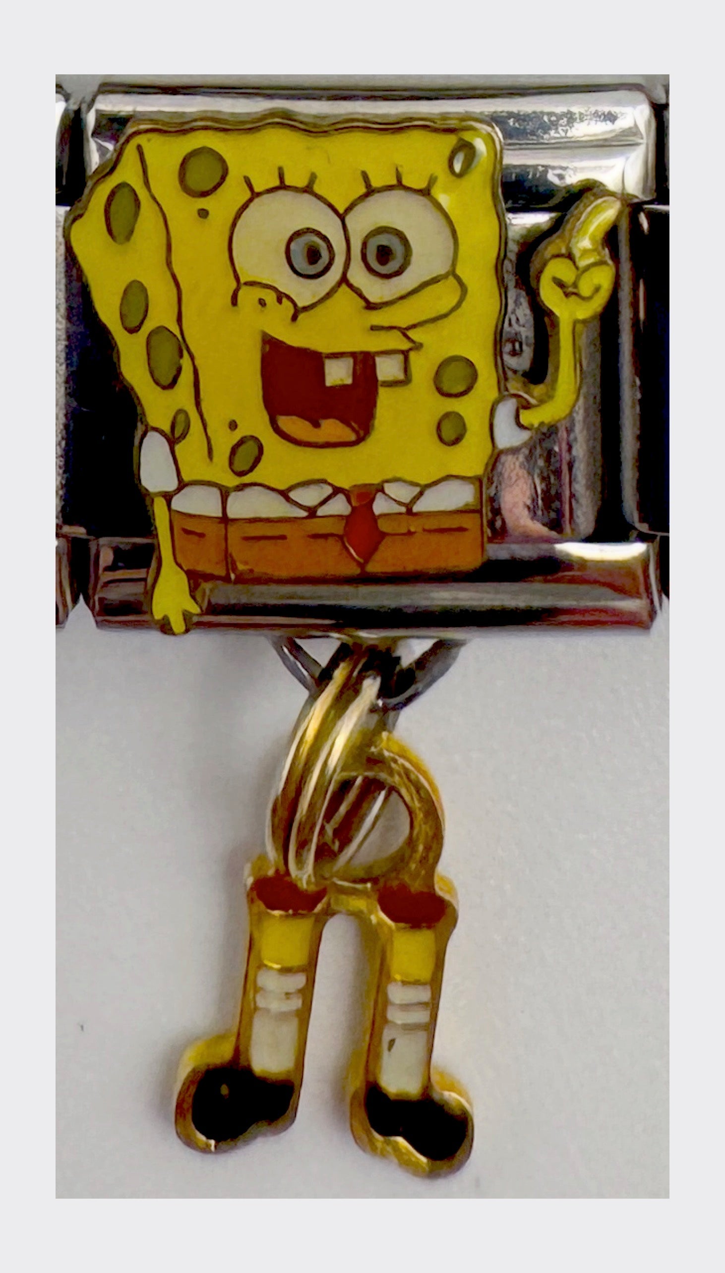 Vintage Casa d'Oro SpongeBob Dangle Italian Charm, sealed in original packaging